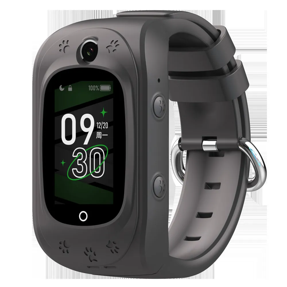Children's multifunctional waterproof smart watch with touch screen TFT display in pink, blue, and black colours
