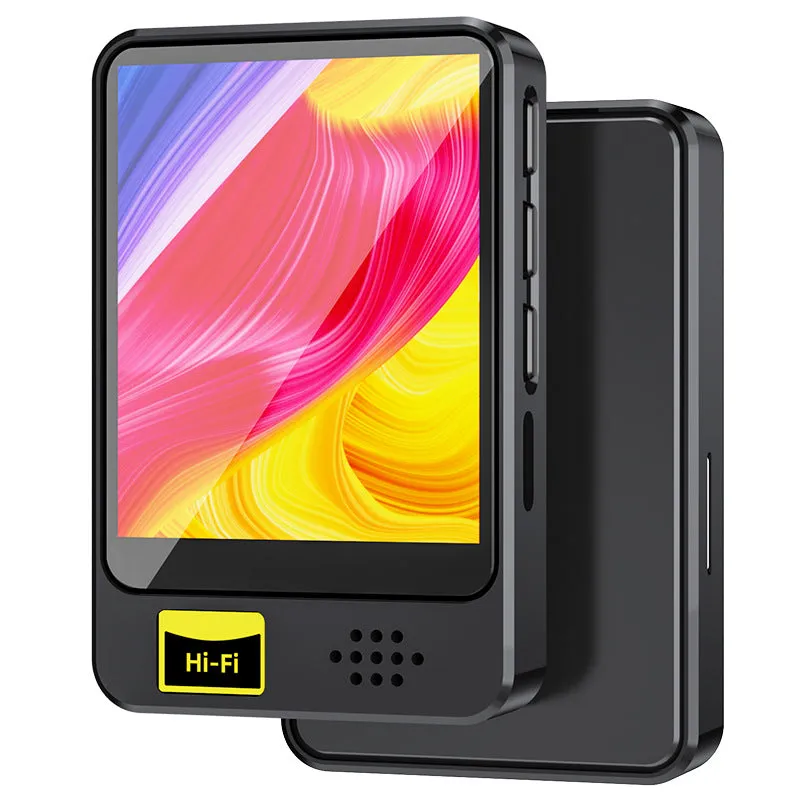 Portable e-book player with external speaker, 1.8 inch screen, black plastic casing, USB 2.0 interface