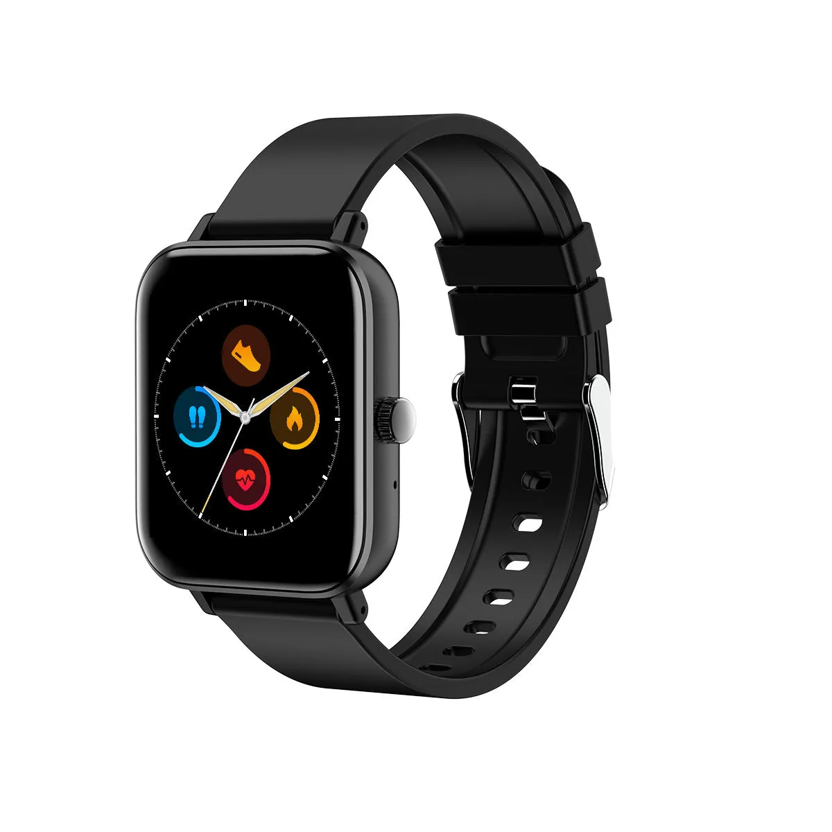 Y30 smartwatch with 1.54 inch TFT screen, Bluetooth call, and health sensors, black colour