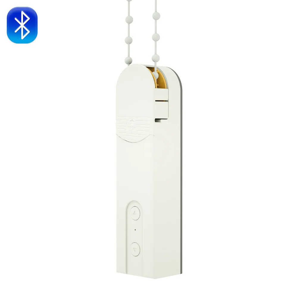 Smart curtain motor in white PC shell with Wi-Fi app control, timer switch, and choice of AU EU UK US plug versions