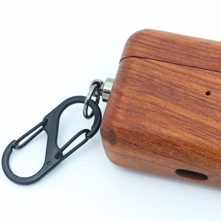 Wooden earphone shell back cover for AirPods Pro and AirPods 3 generation in natural wood finish