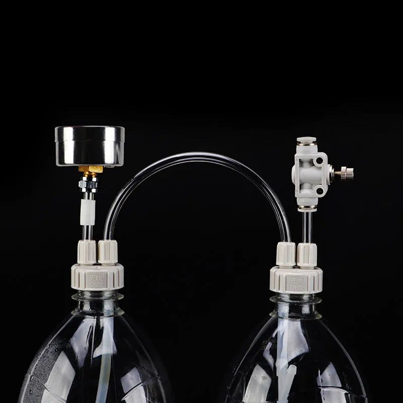 New fish tank carbon dioxide generator with needle valve and pressure gauge for aquarium plant use