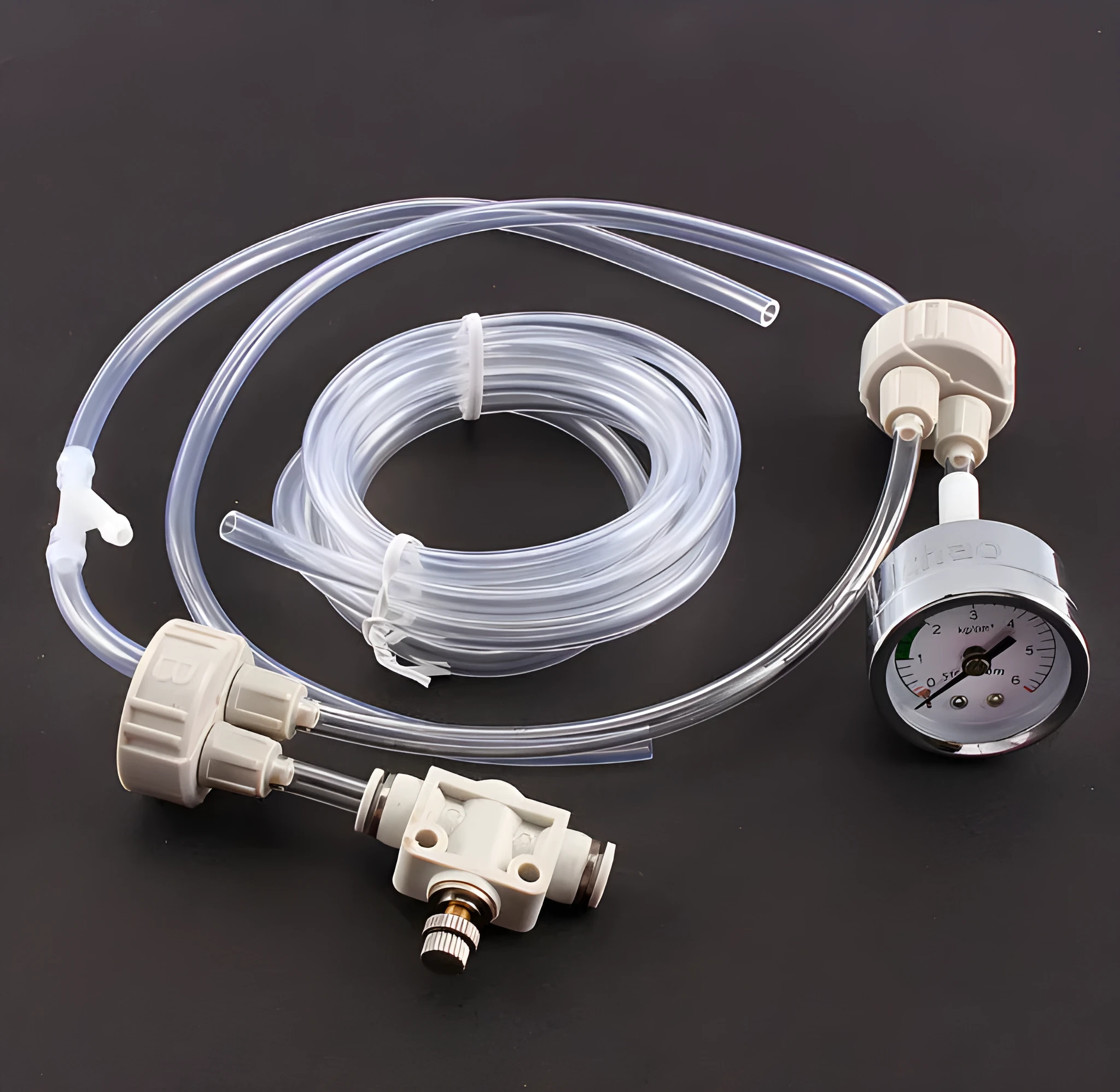 New fish tank carbon dioxide generator with needle valve and pressure gauge for aquarium plant use