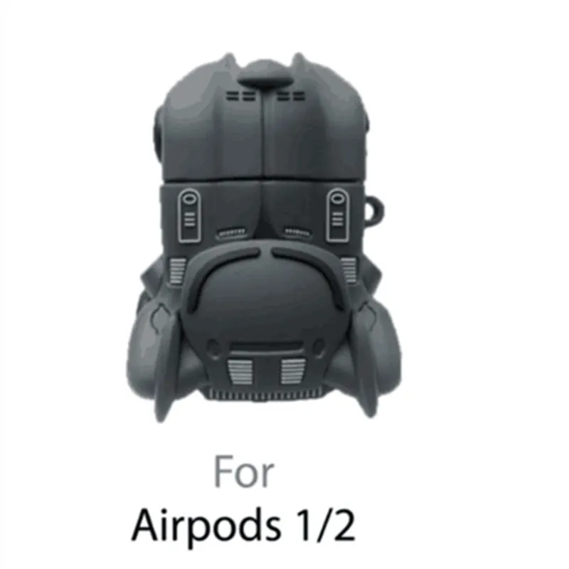 Black Creative Bat Chariot TPU silicone protective cover for AirPods 2nd generation charging case
