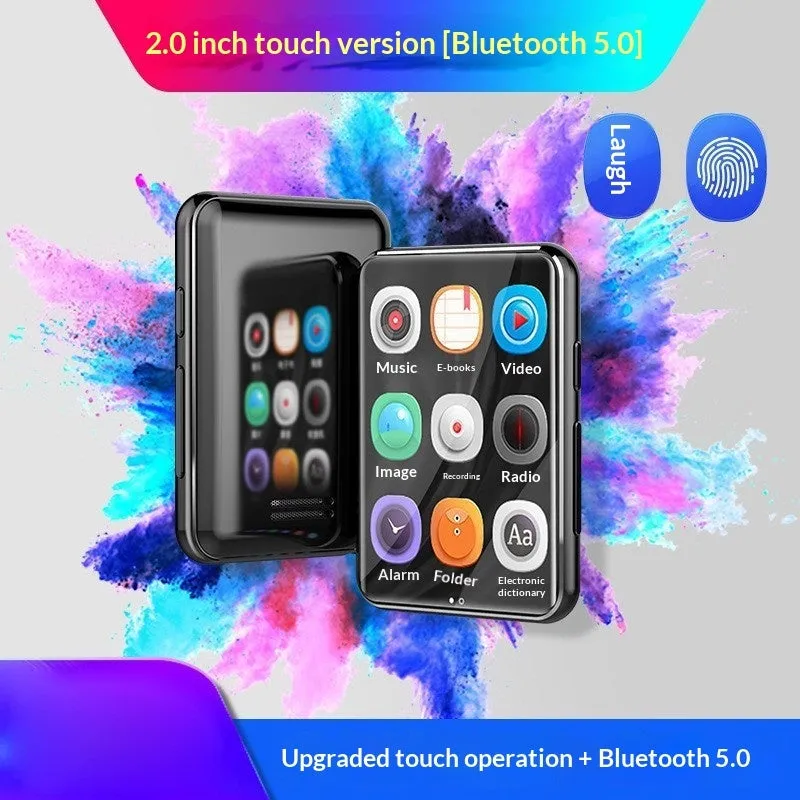 Touchscreen student e-book with 1.96-inch IPS display, camera, and music player functions