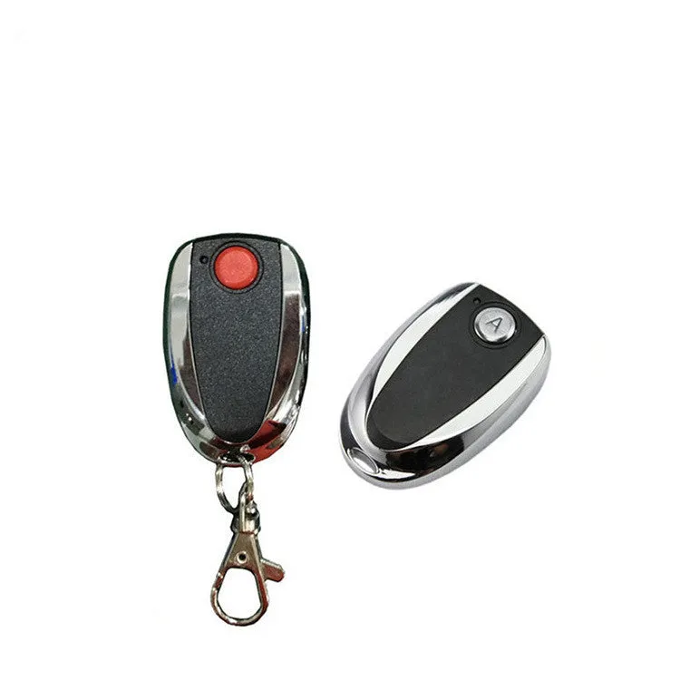 Universal copy 433MHz rolling door remote control model AB002 in black with button layout