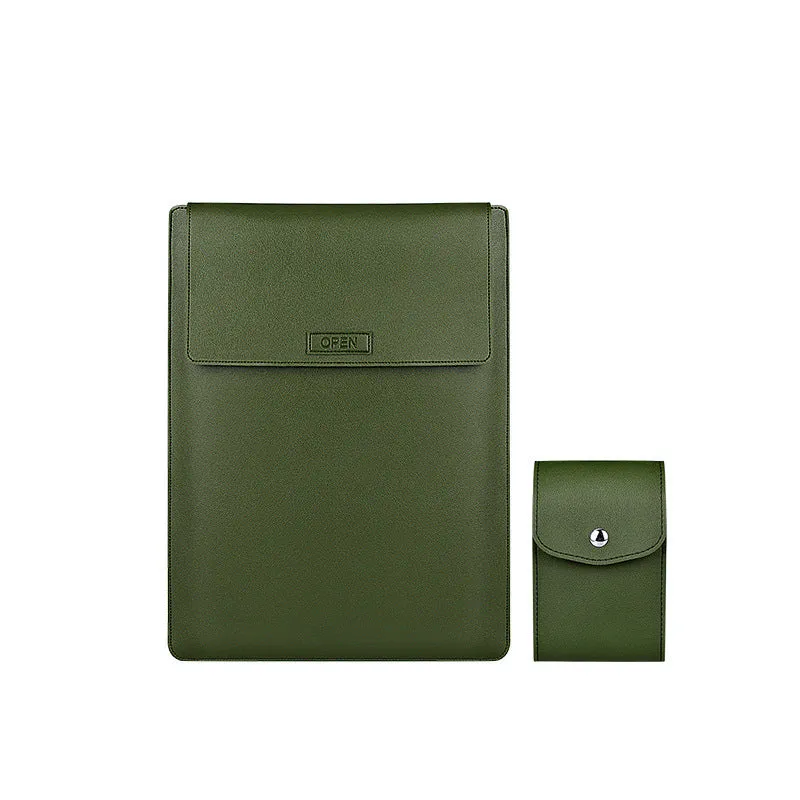 Royal Blue waterproof PU leather notebook liner bag for 13.3 to 15.4 inch laptops