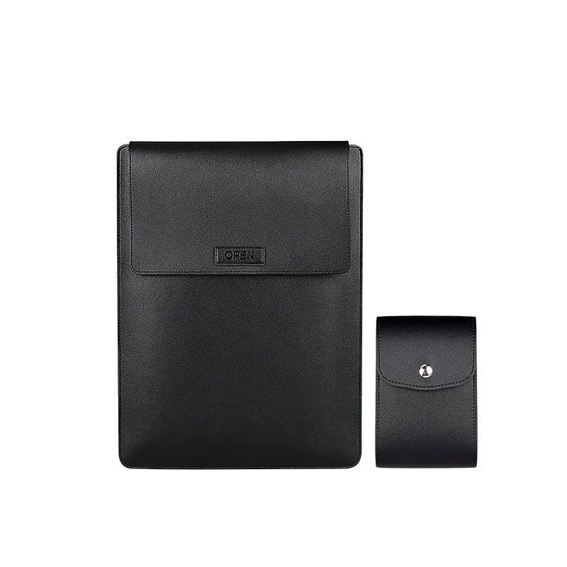 Royal Blue waterproof PU leather notebook liner bag for 13.3 to 15.4 inch laptops