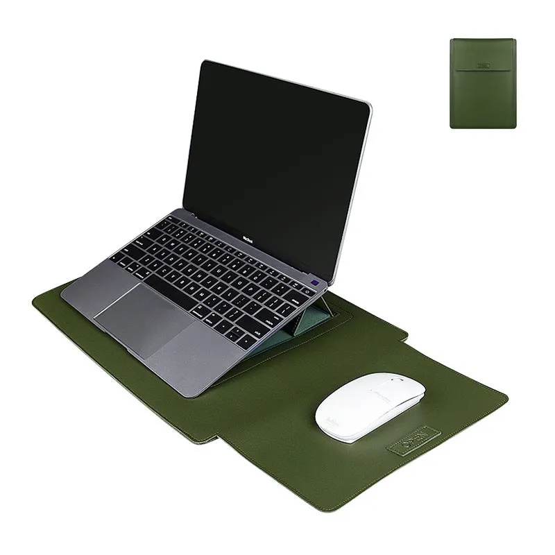 Royal Blue waterproof PU leather notebook liner bag for 13.3 to 15.4 inch laptops