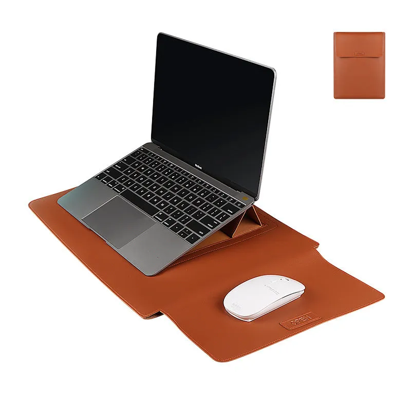 Royal Blue waterproof PU leather notebook liner bag for 13.3 to 15.4 inch laptops