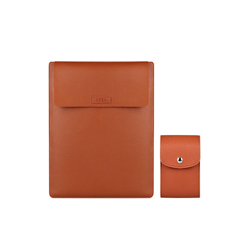 Royal Blue waterproof PU leather notebook liner bag for 13.3 to 15.4 inch laptops