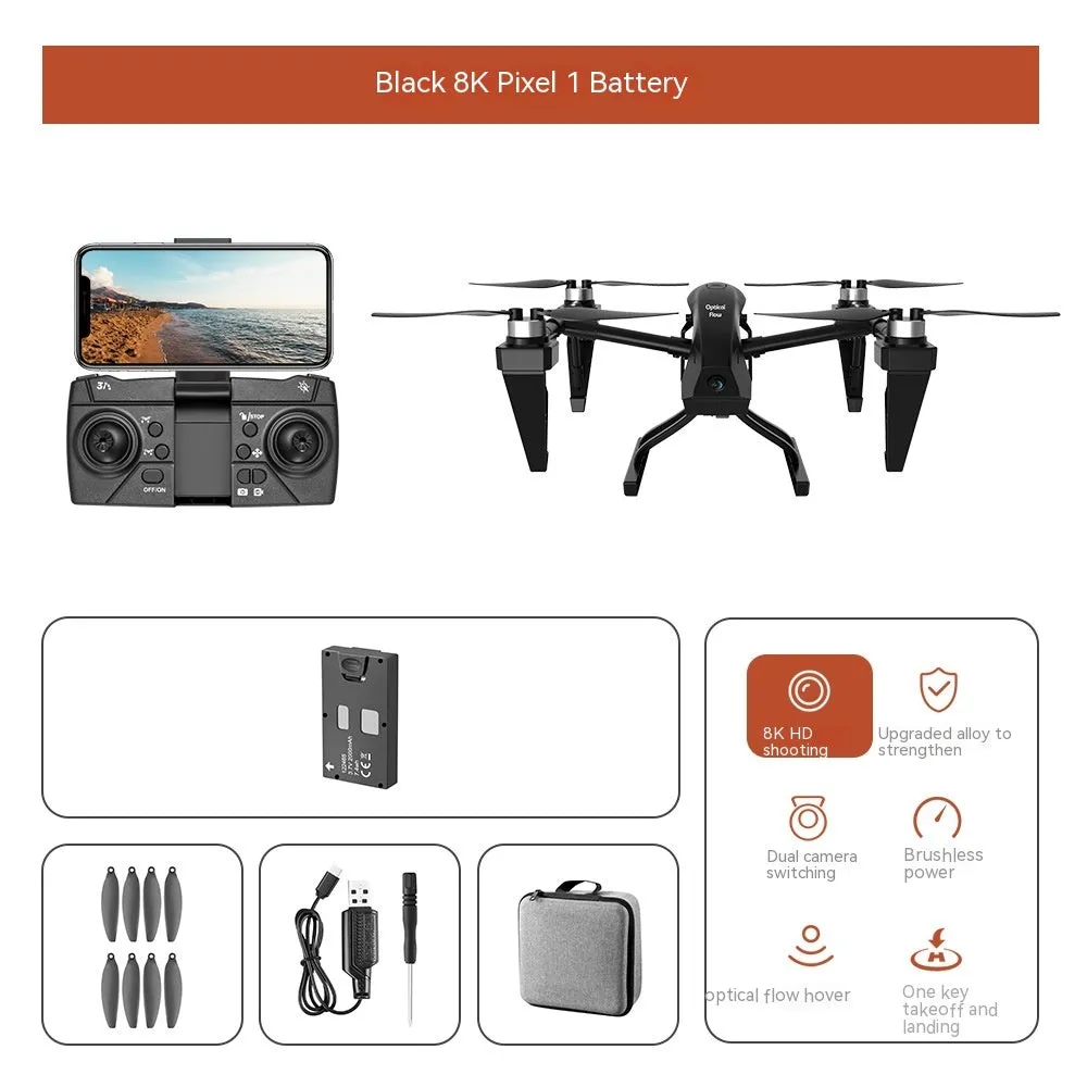 KS66 aluminium alloy UAV drone with optical flow positioning and camera mounted on brushless motor frame