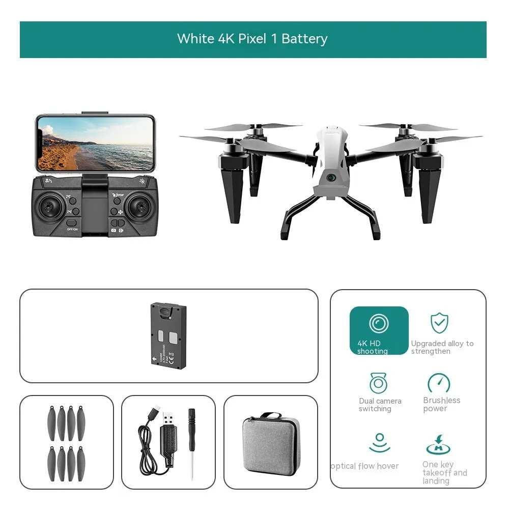 KS66 aluminium alloy UAV drone with optical flow positioning and camera mounted on brushless motor frame