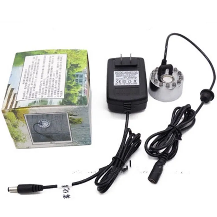 Ultrasonic humidifier with remote control and timer for pool rockery fountain and fish tank use
