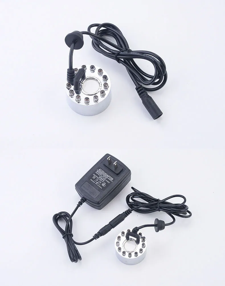 Ultrasonic humidifier with remote control and timer for pool rockery fountain and fish tank use