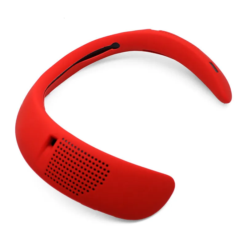 Silicone case for Bluetooth audio wireless surround speaker in pink with border-style design