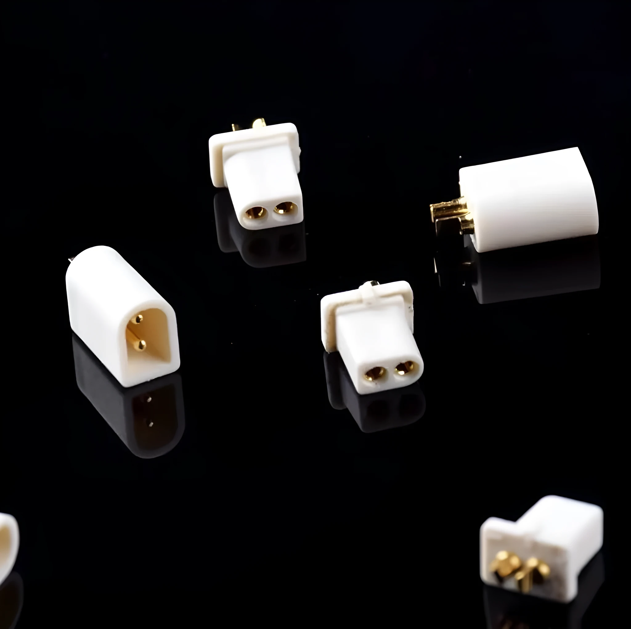 Plastic male and female terminal head connectors for 1s lithium battery crossing machine, 10 pieces pack