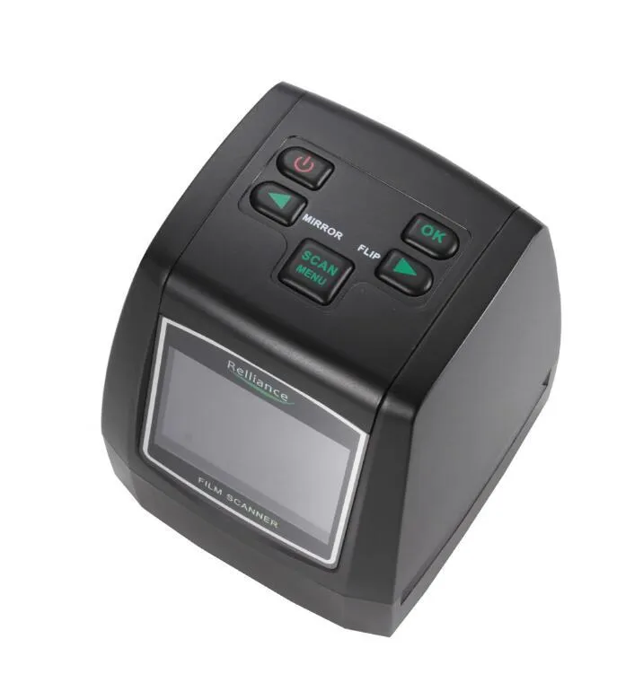 USB film negative scanner with LCD display for converting 35mm slides and film strips to digital images