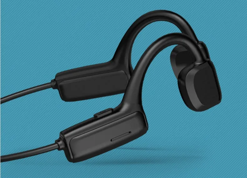 G1 wireless Bluetooth sports headset with open ear design in black colour