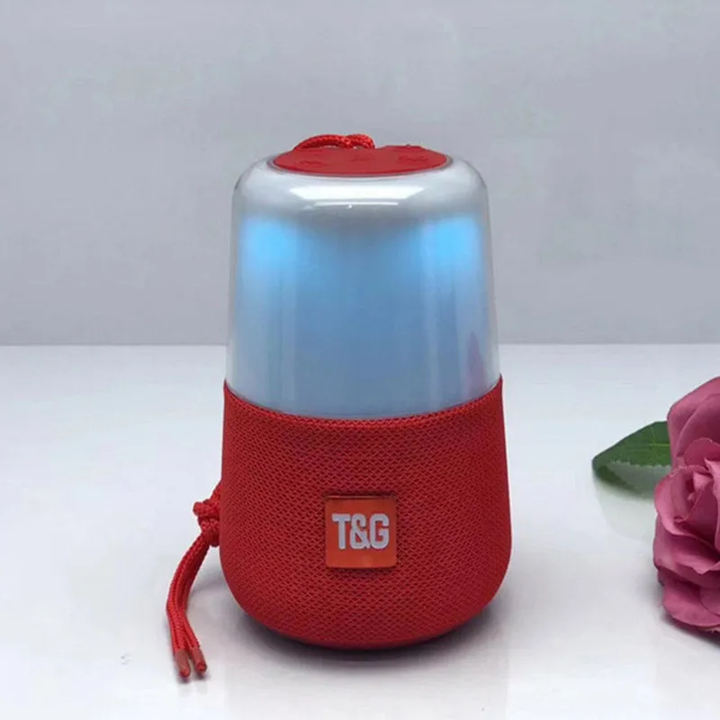TG168 wireless Bluetooth colourful lightspeaker with LED ring, 86.7mm base, 5W speaker
