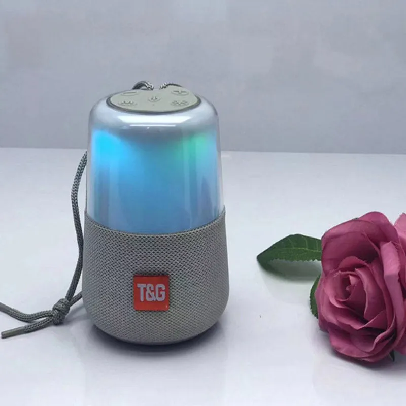 TG168 wireless Bluetooth colourful lightspeaker with LED ring, 86.7mm base, 5W speaker