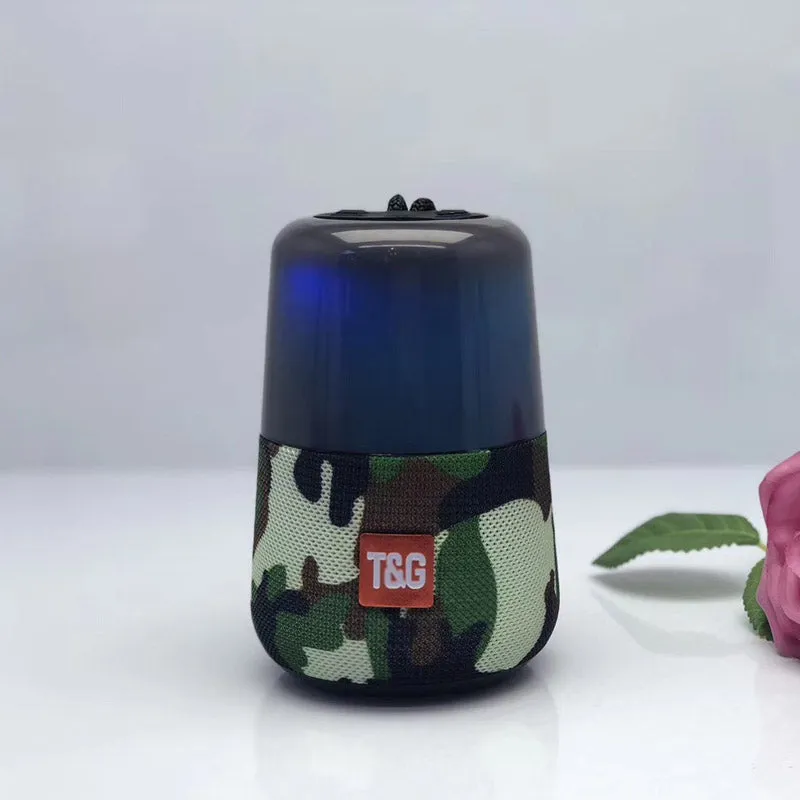 TG168 wireless Bluetooth colourful lightspeaker with LED ring, 86.7mm base, 5W speaker