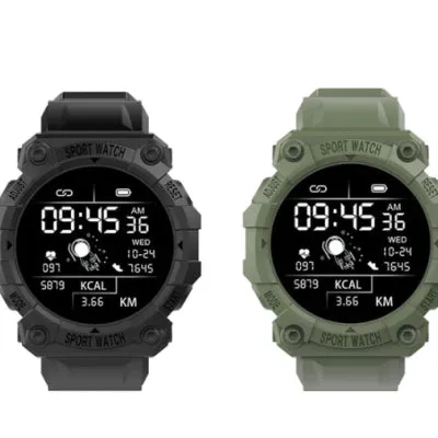 FD68 smart bracelet with round screen, silicone strap, heart rate and blood oxygen monitor