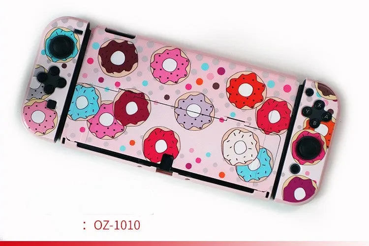 Hard PC protection case for Nintendo Switch OLED console in various decorative patterns