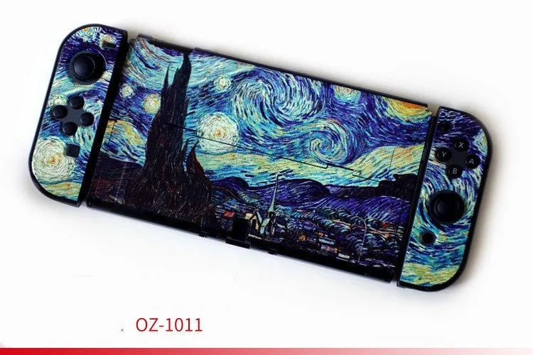 Hard PC protection case for Nintendo Switch OLED console in various decorative patterns