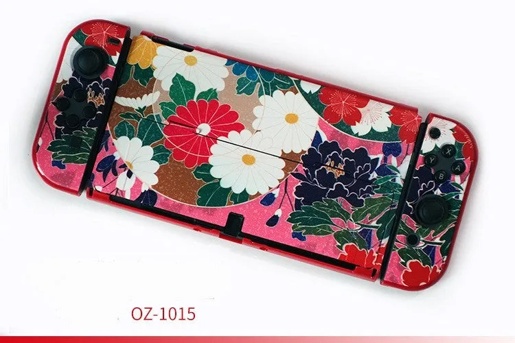 Hard PC protection case for Nintendo Switch OLED console in various decorative patterns