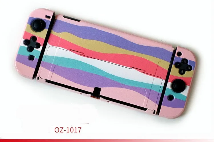 Hard PC protection case for Nintendo Switch OLED console in various decorative patterns