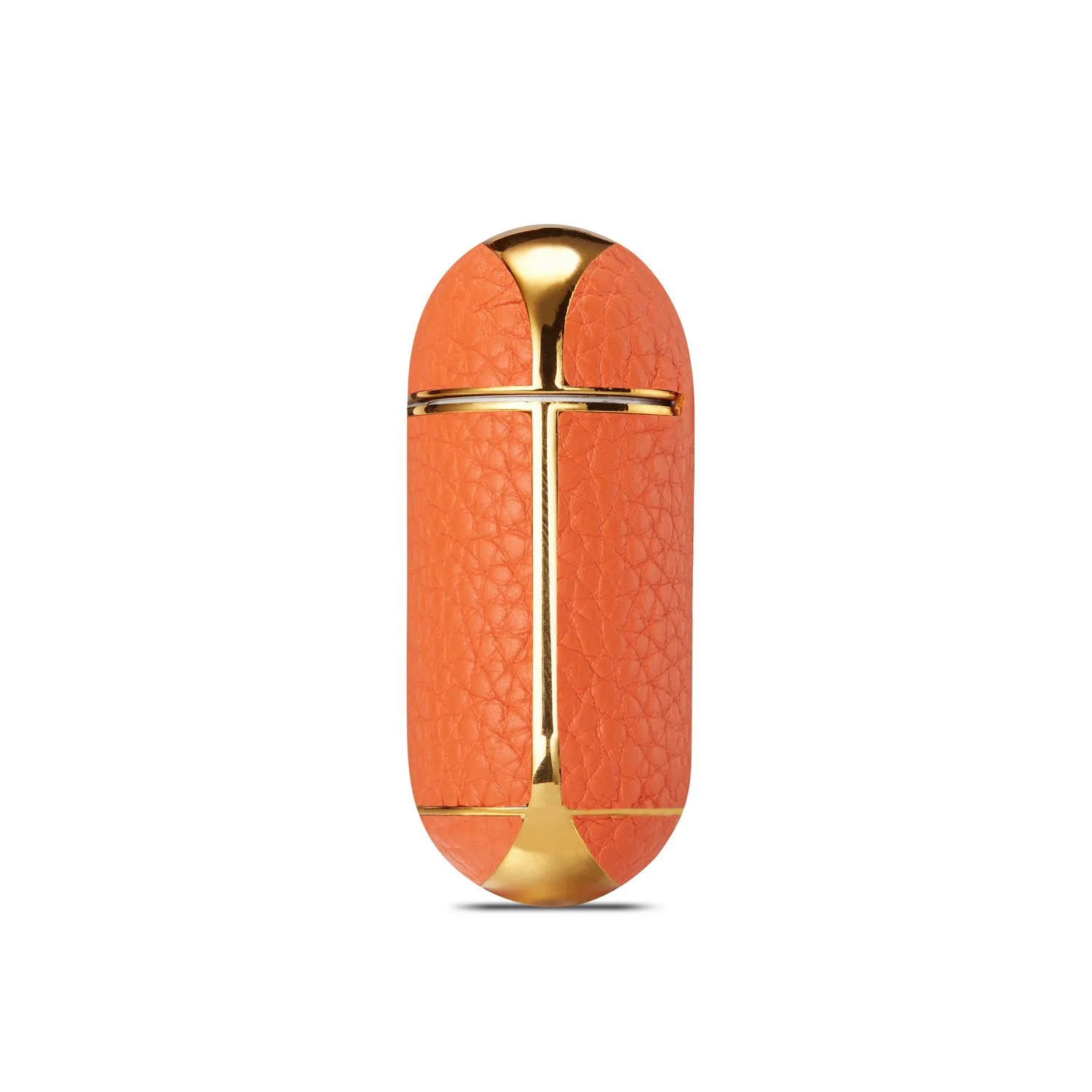 Leather lychee pattern electroplating headphone case for AirPods 1/2 clamshell style colour options