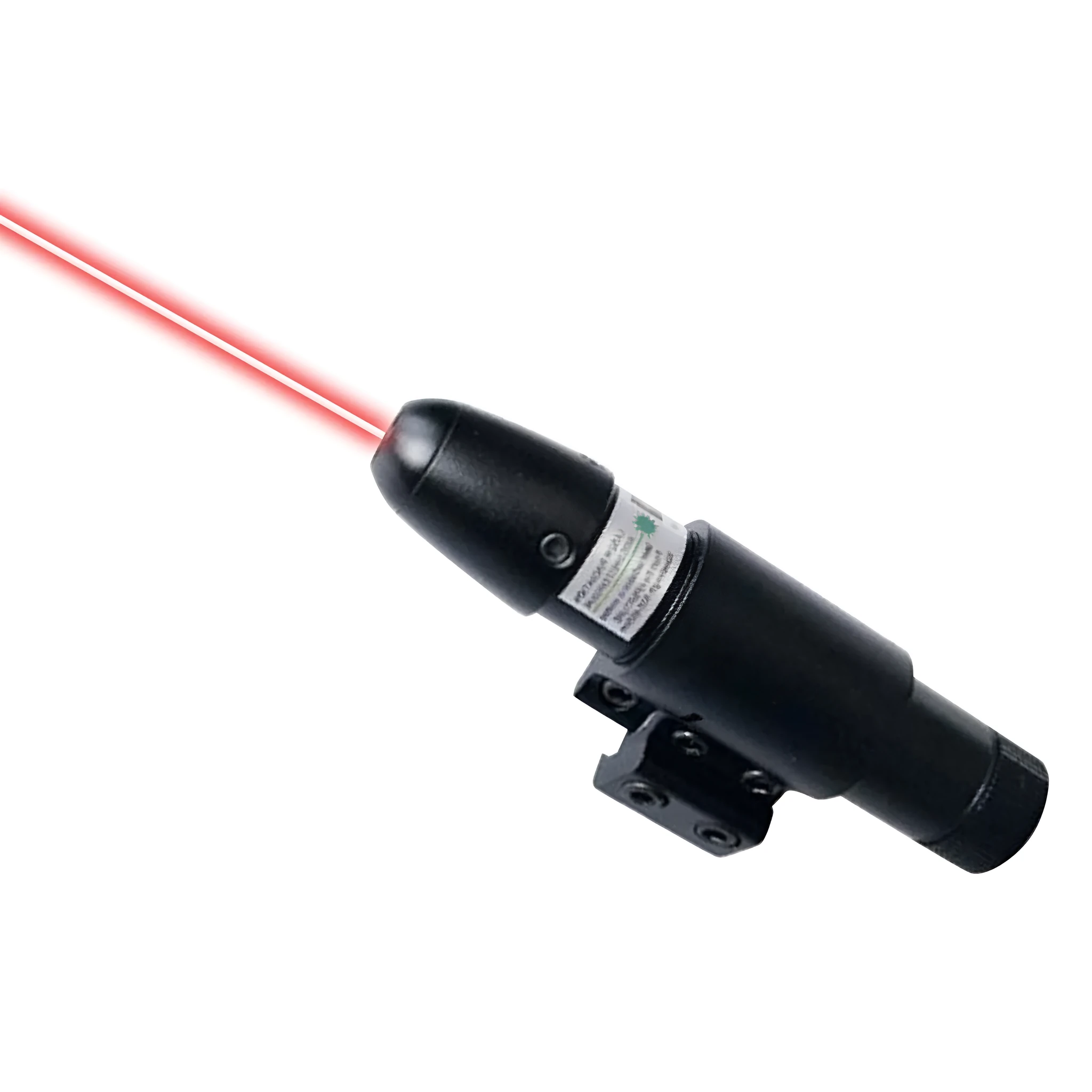 Bullet nose red green laser sight calibration tool with universal clip and mouse tail wire