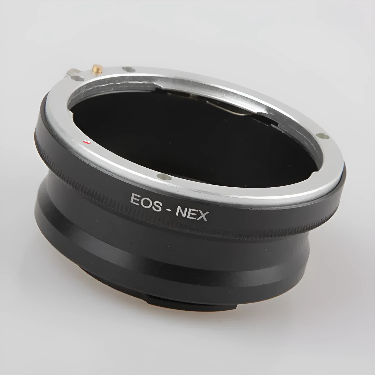 Metal EOS-NEX lens adapter ring in black for Canon EF lenses to Sony NEX cameras