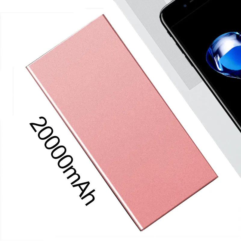 Grey power bank with multi-interface ports and alloy shell on white background