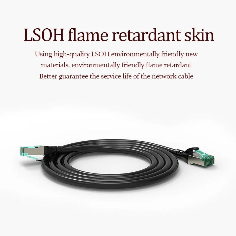Finished network cable with attached acrylic charm accessory