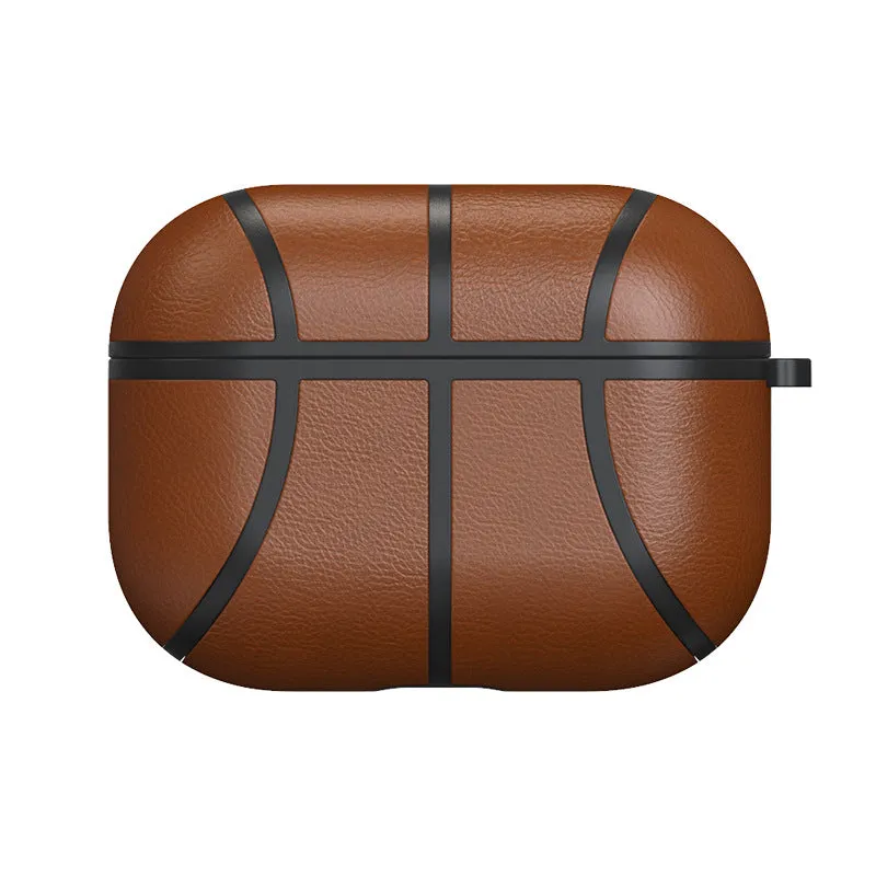 NBA handmade leather TPU protective sleeve for Apple AirPods Pro in team colour, flip style.