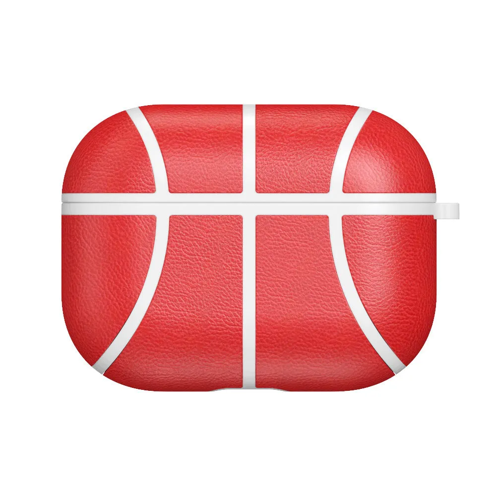 NBA handmade leather TPU protective sleeve for Apple AirPods Pro in team colour, flip style.