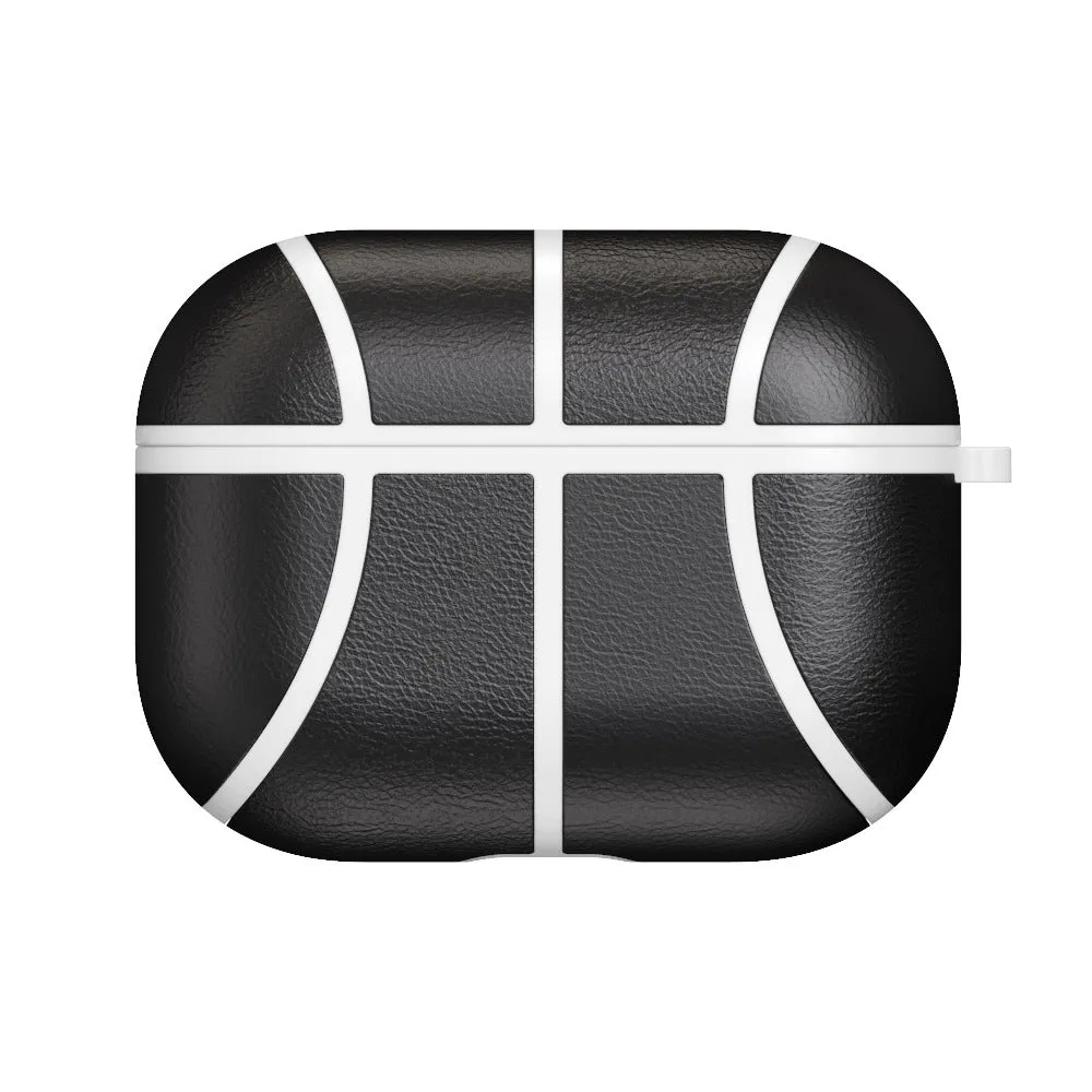 NBA handmade leather TPU protective sleeve for Apple AirPods Pro in team colour, flip style.