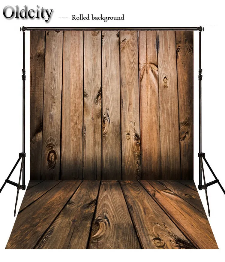 Wood grain plank photography background board in 150x210cm for Christmas or wedding scene layout