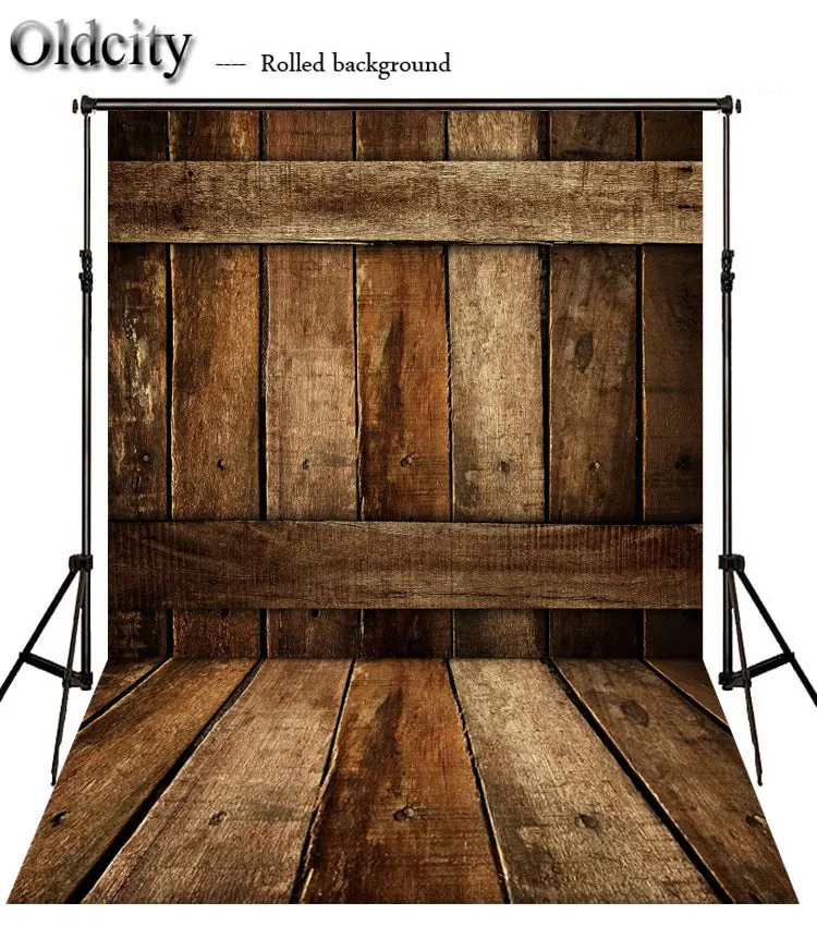 Wood grain plank photography background board in 150x210cm for Christmas or wedding scene layout