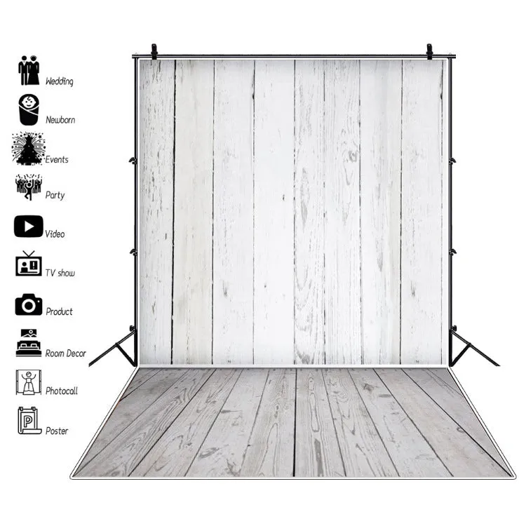 Wood grain plank photography background board in 150x210cm for Christmas or wedding scene layout
