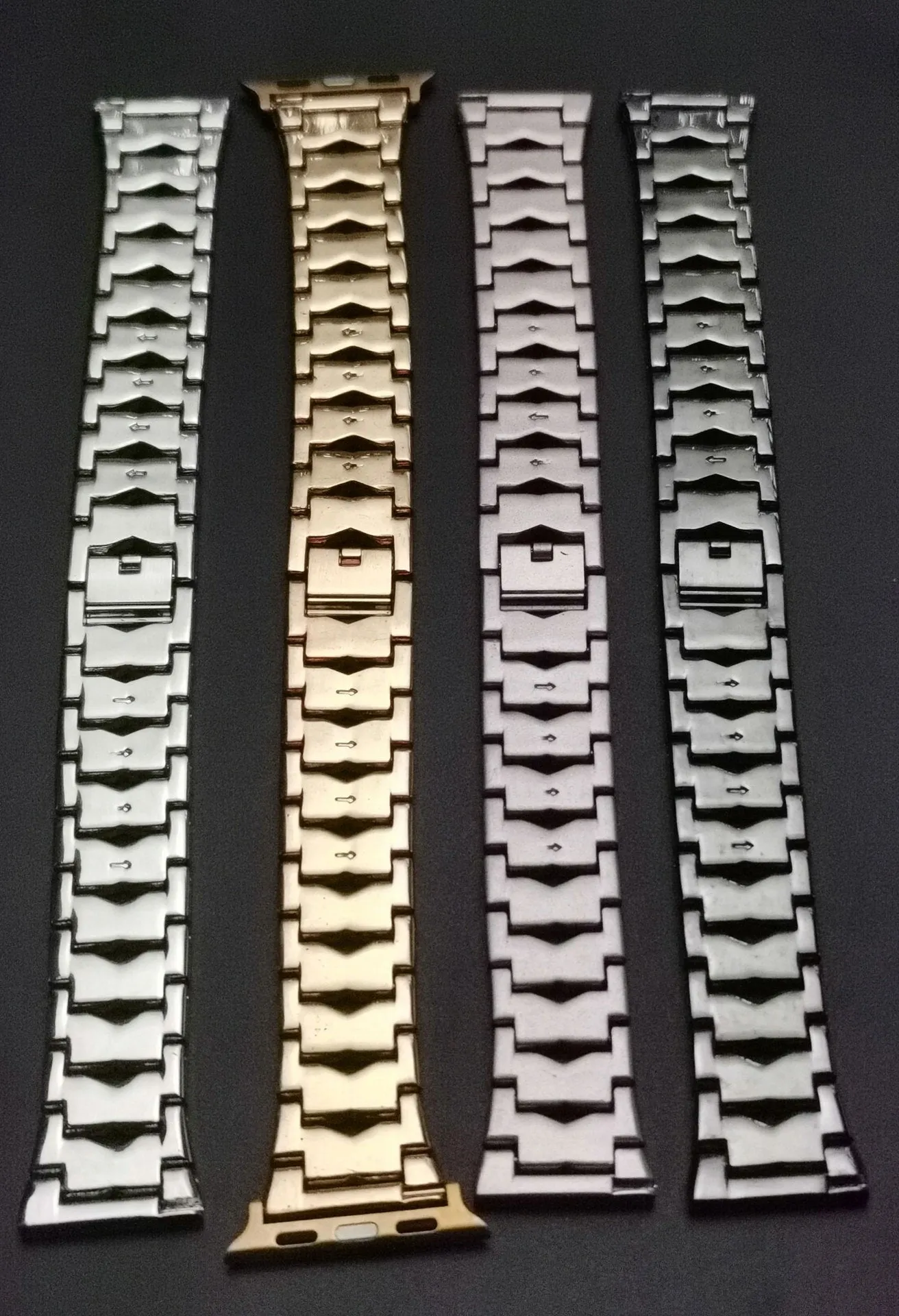 Stainless steel metal diamond watch band for Apple Watch 38mm 42mm in silver colour