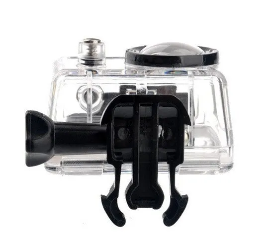 Suptig waterproof housing case for GoPro Hero 1 and Hero 2 with flat glass lens underwater at depth