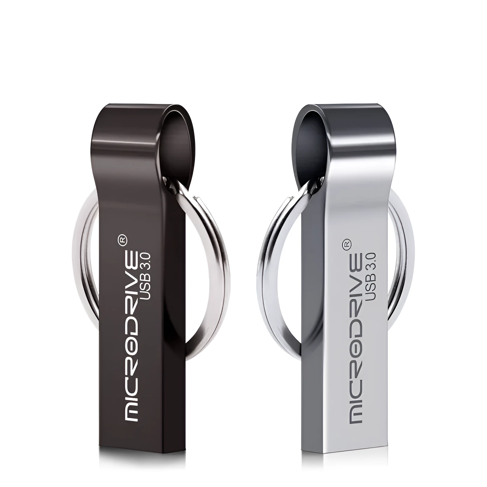 USB 3.0 high speed U Disk with metal shell and rotation cap, black