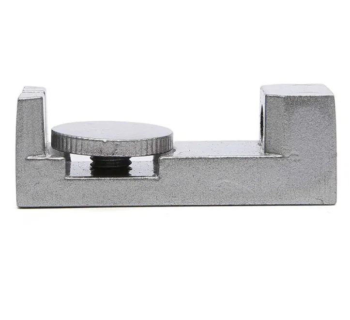 Silver metal watch strap link remover tool set for adjusting bracelet links