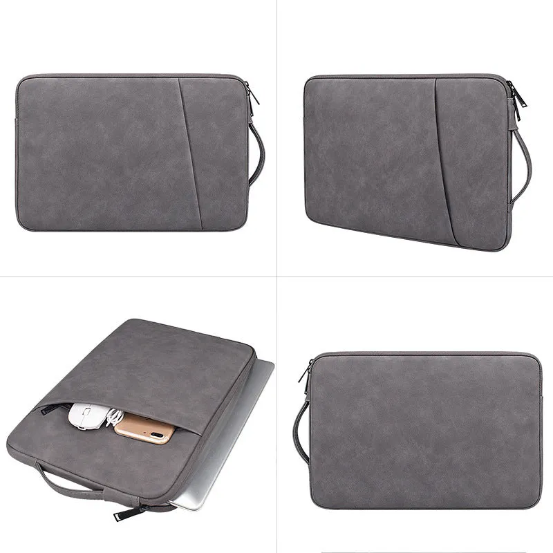 Portable breathable waterproof laptop bag in horizontal square shape with anti-theft and anti-seismic padding, suitable for 13.3 to 15.4 inch laptops