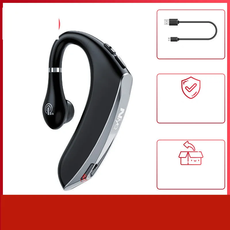 Wireless mono Bluetooth headset for driving with hanging ear design and 10m range