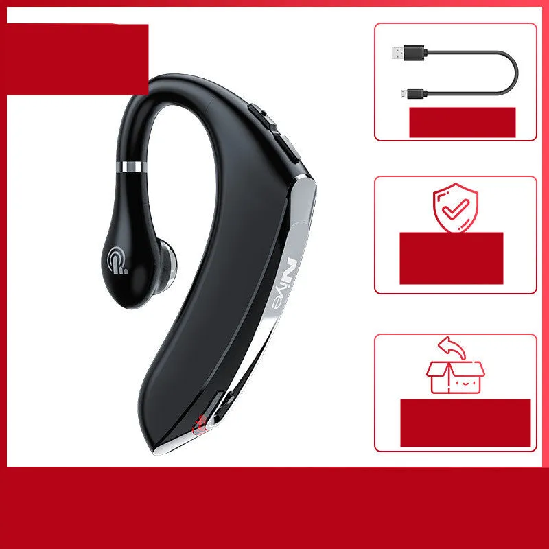 Wireless mono Bluetooth headset for driving with hanging ear design and 10m range