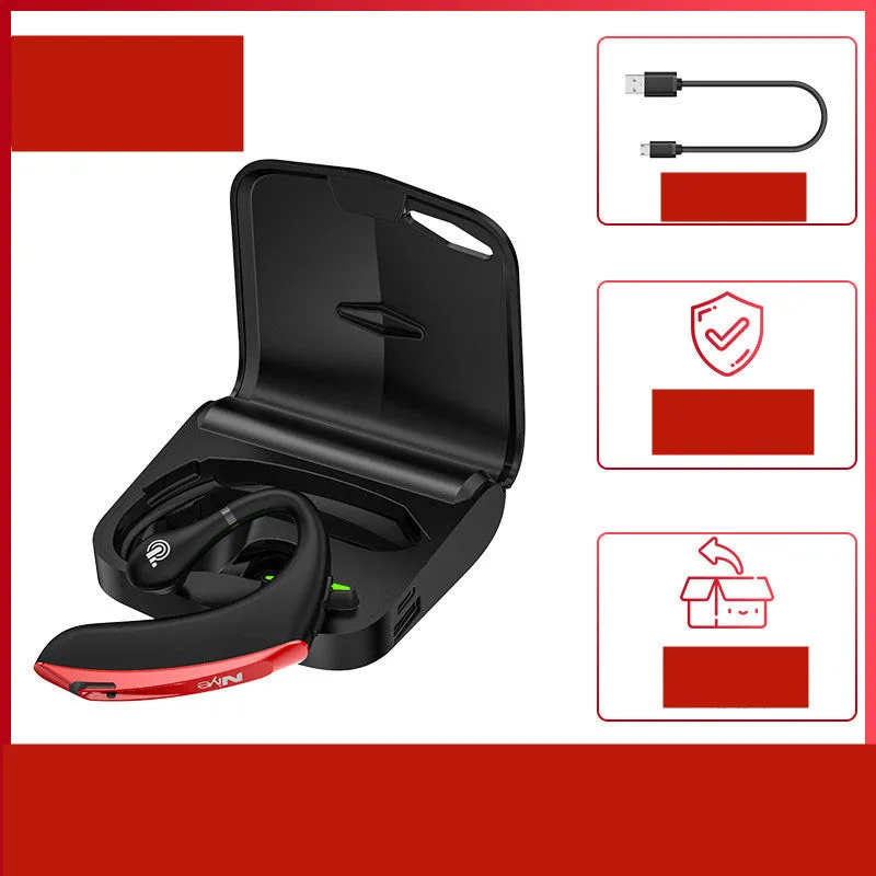 Wireless mono Bluetooth headset for driving with hanging ear design and 10m range